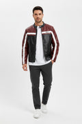 Unisex Deri Detaylı Street Style Ceket